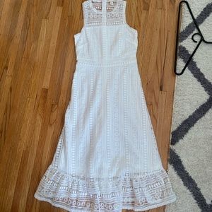 White hippie boho dress bridal shower XS Miami